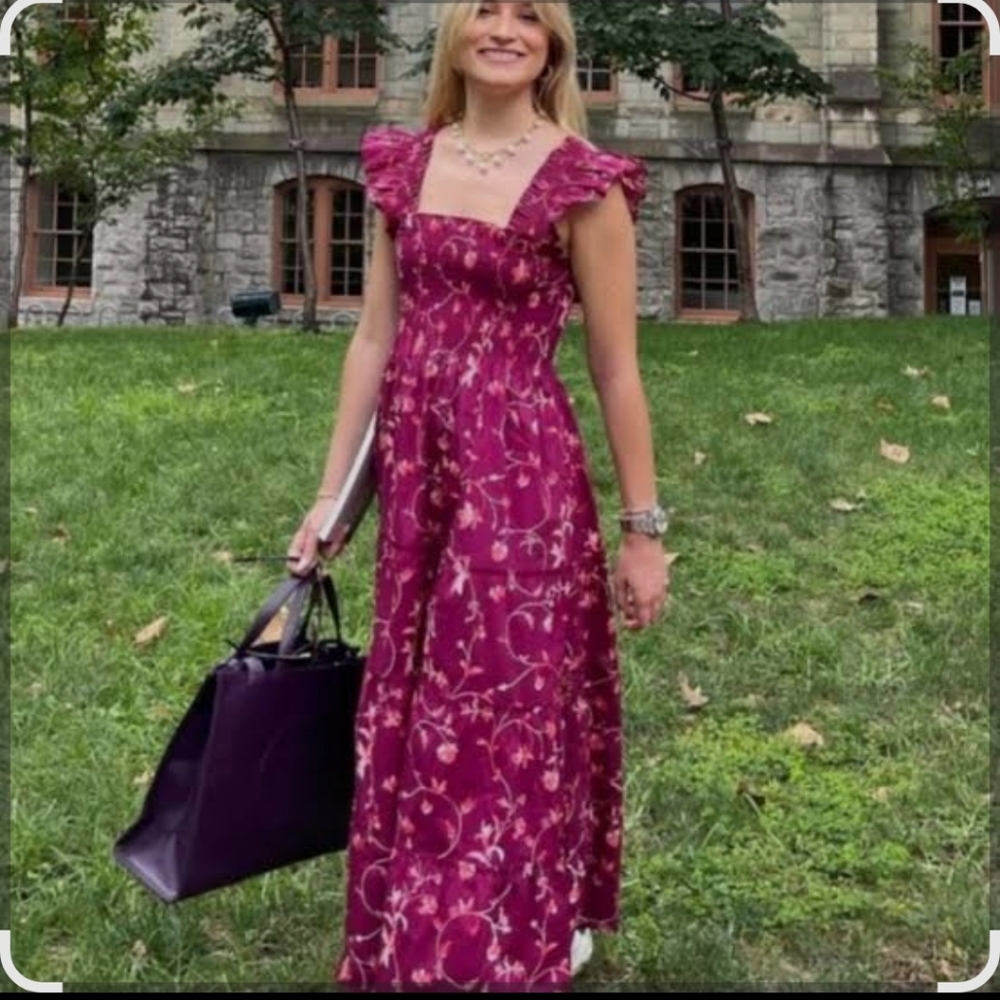 Hill House Nap Dress Burgundy XS
